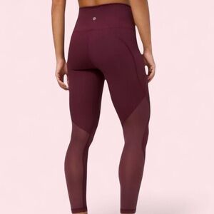 lululemon athletica Burgundy Leggings- 2